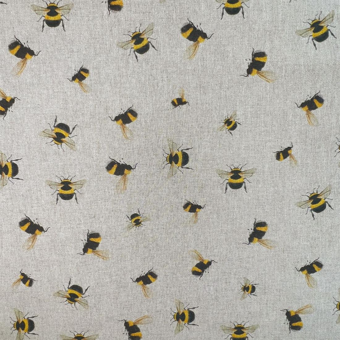 Natural Linen Printed Canvas Fabric