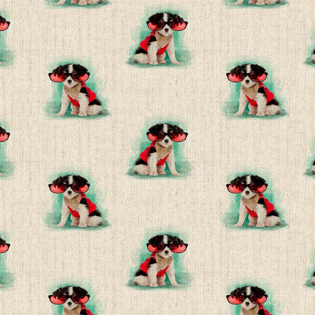 All Over Digital Print Linen Chihuahua
