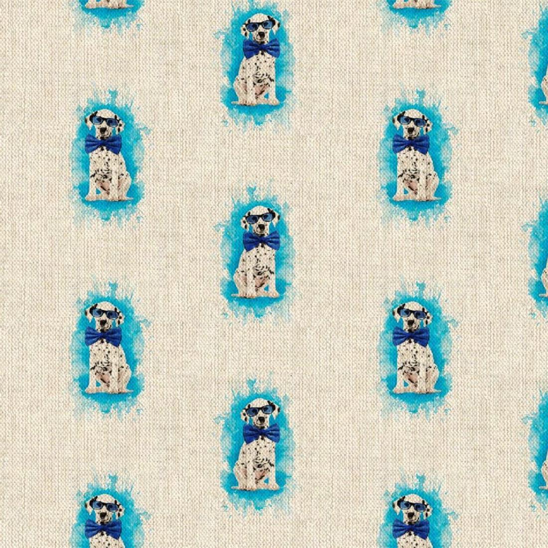 All Over Digital Print Linen Dalmatian