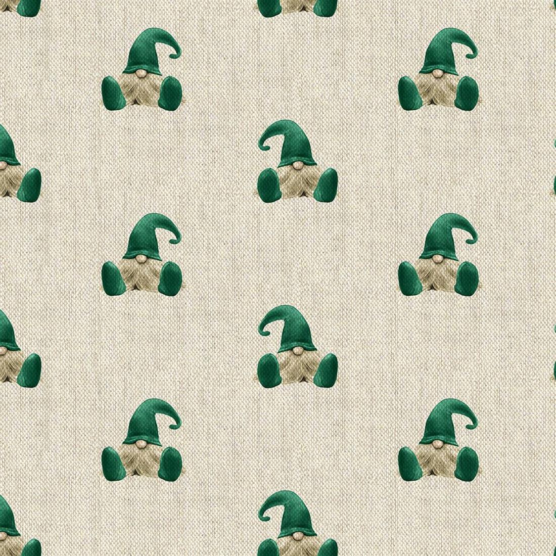 Metre Digital Print Linen Gonk Green