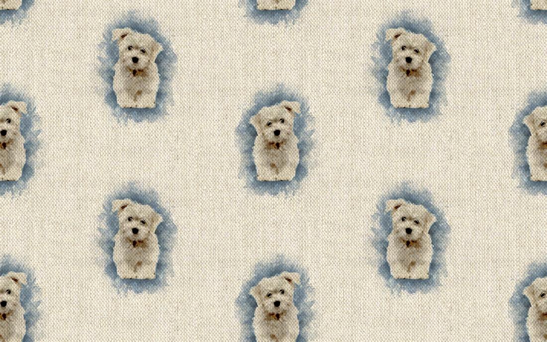 Metre Digital Print Linen Westiepoo