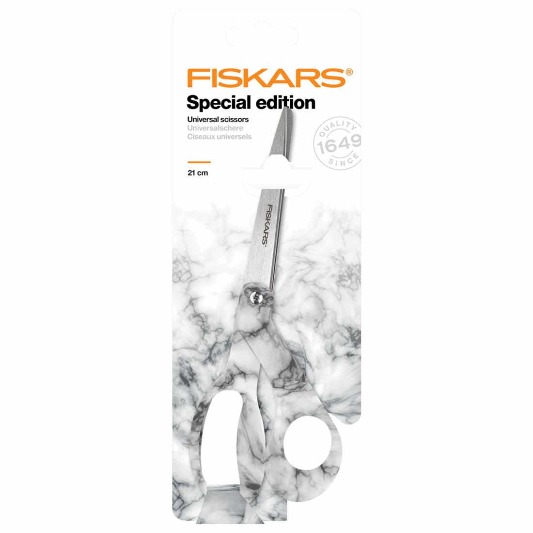 Fiskars Limited Edition Black Marble Scissors 21cm