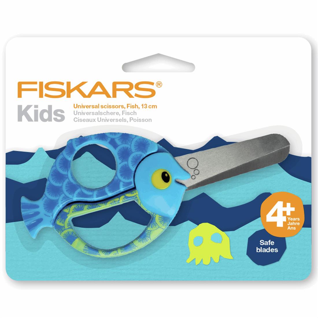 Fiskars Kids Fish Scissors 13cm.