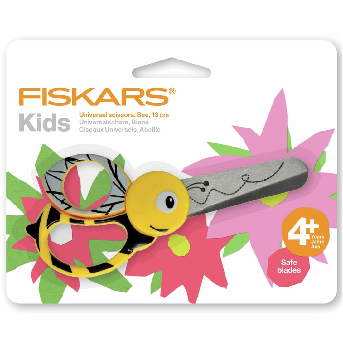 Fiskars Kids Bee Scissors 13cm.