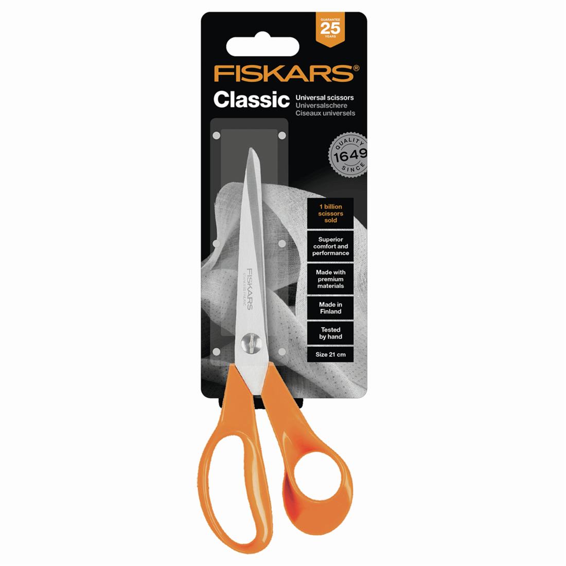 Fiskars 8.5 Inch General Purpose Scissors. Right Hand