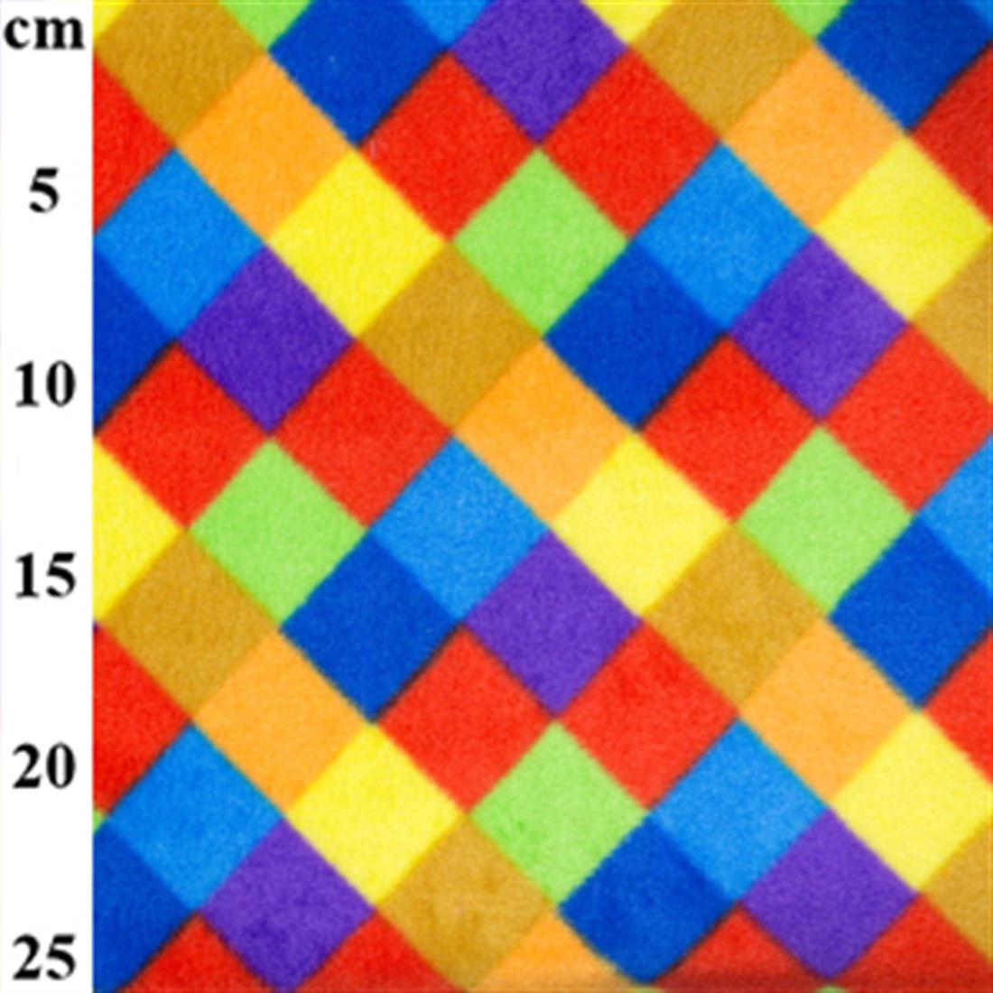COL 1 Check - Printed Anti-Pil Polar Fleece Fabric