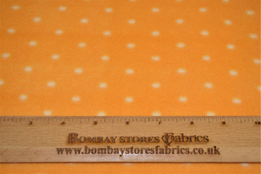Orange Printed & White Spot