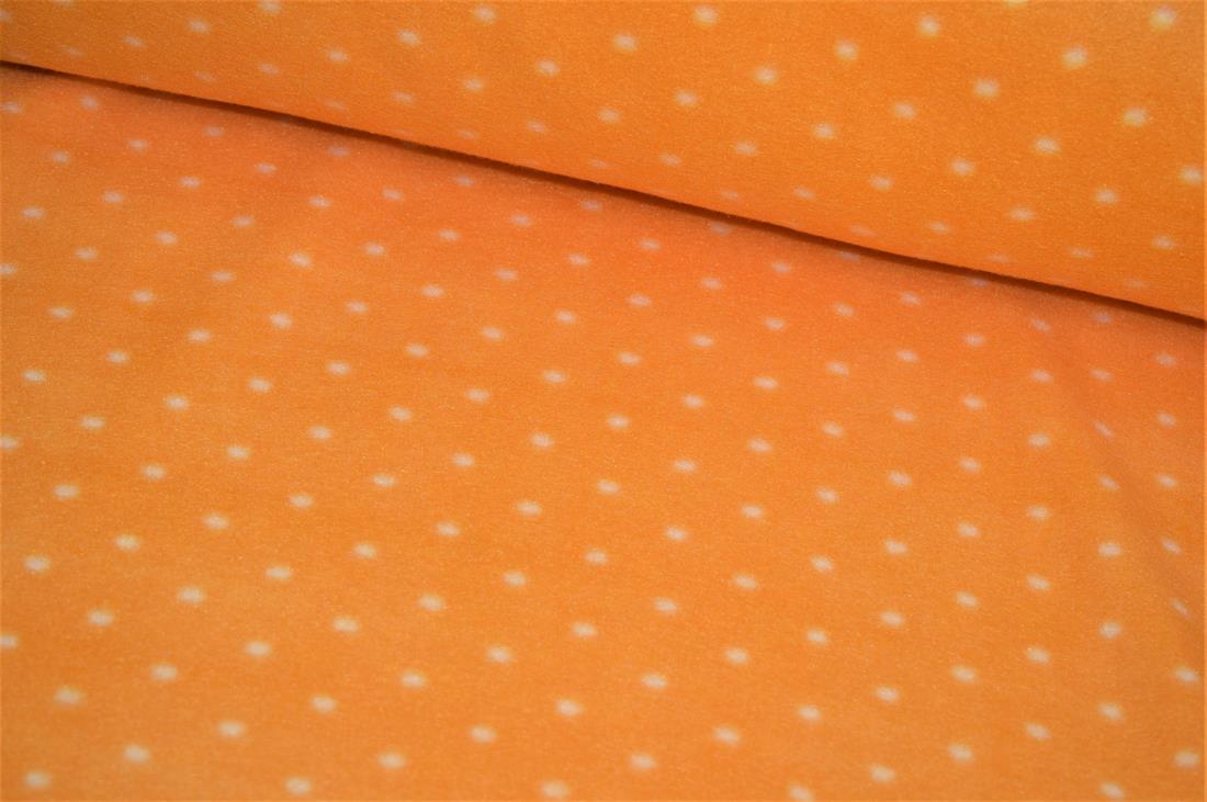 Orange Printed & White Spot