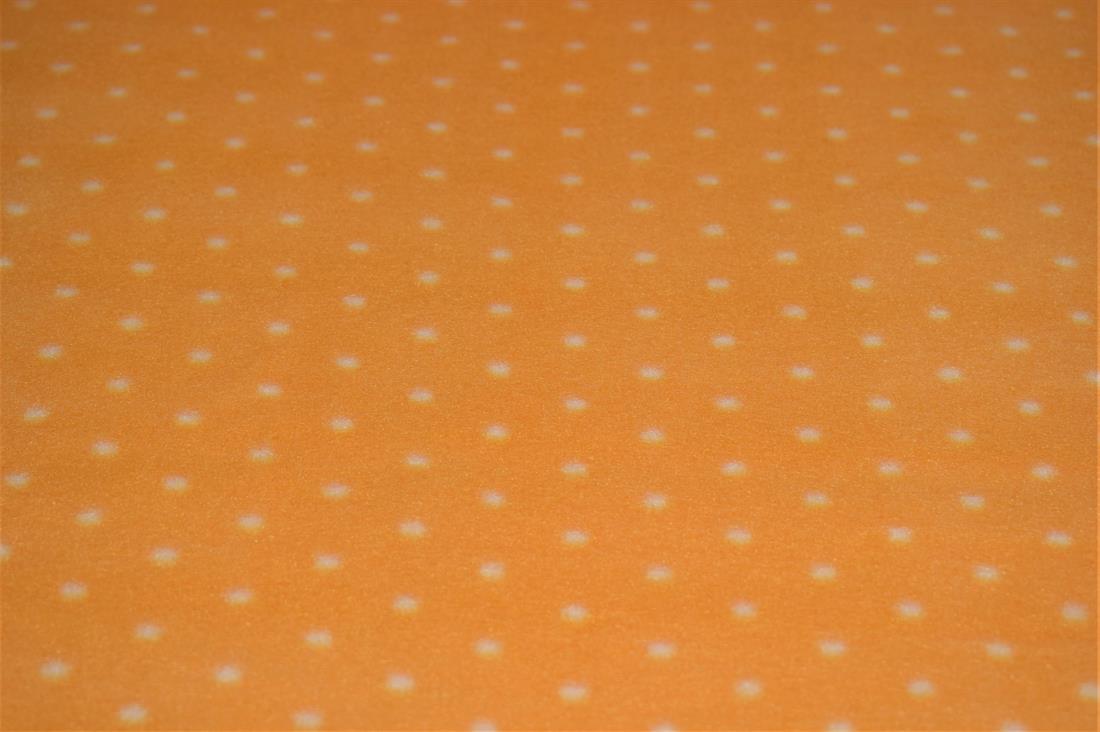 Orange Printed & White Spot