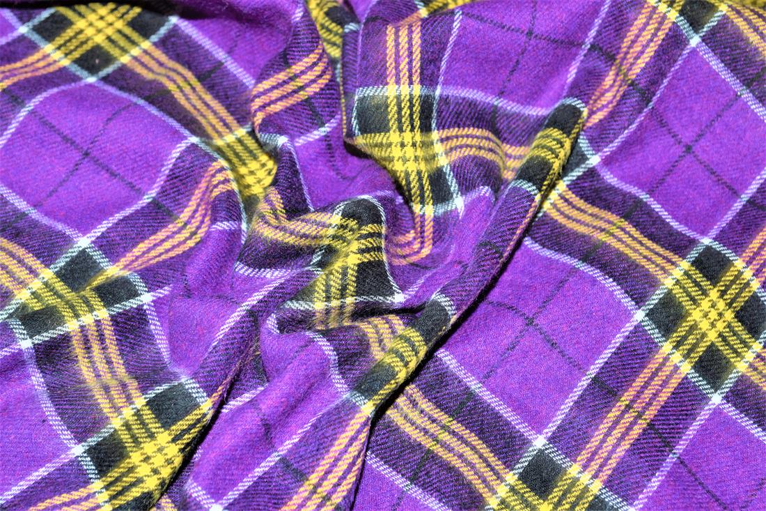 Purple Classic Yarn-Dyed Tartan