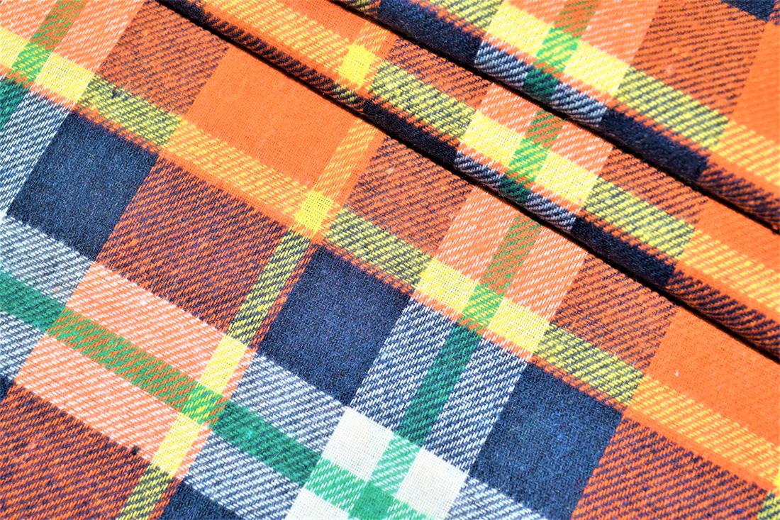 Orange & Blue Tartans