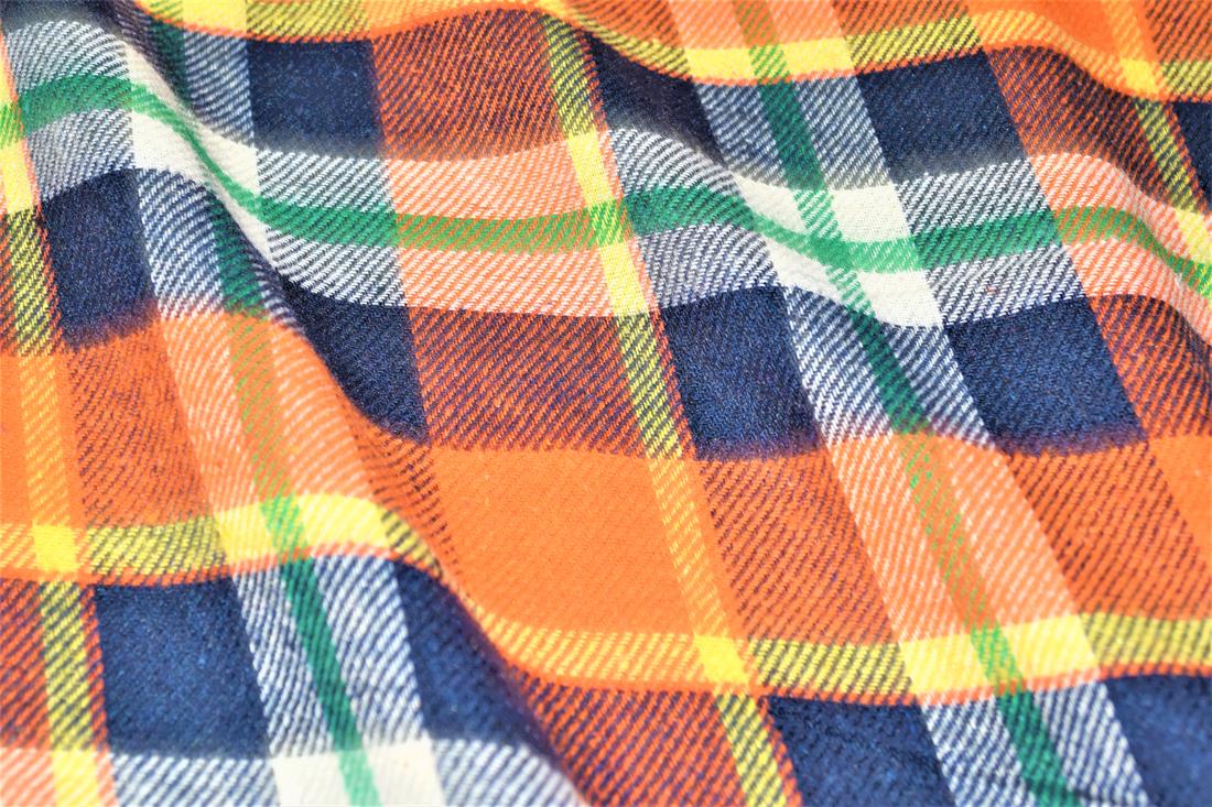 Orange & Blue Tartans