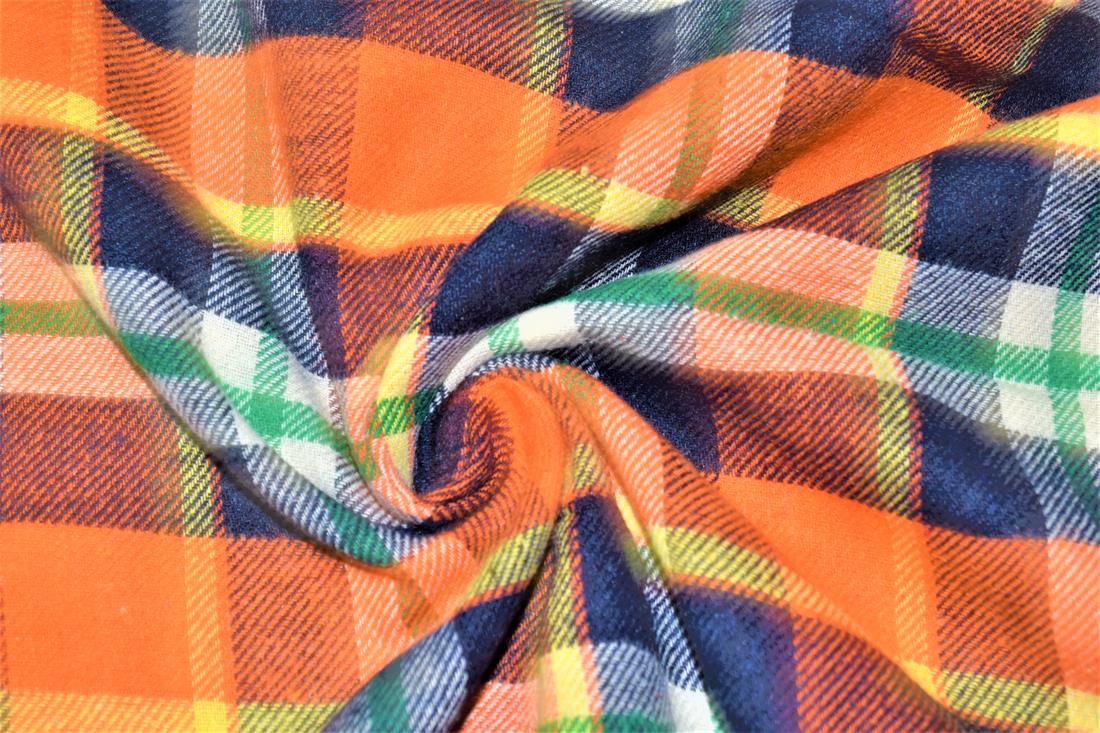 Orange & Blue Tartans