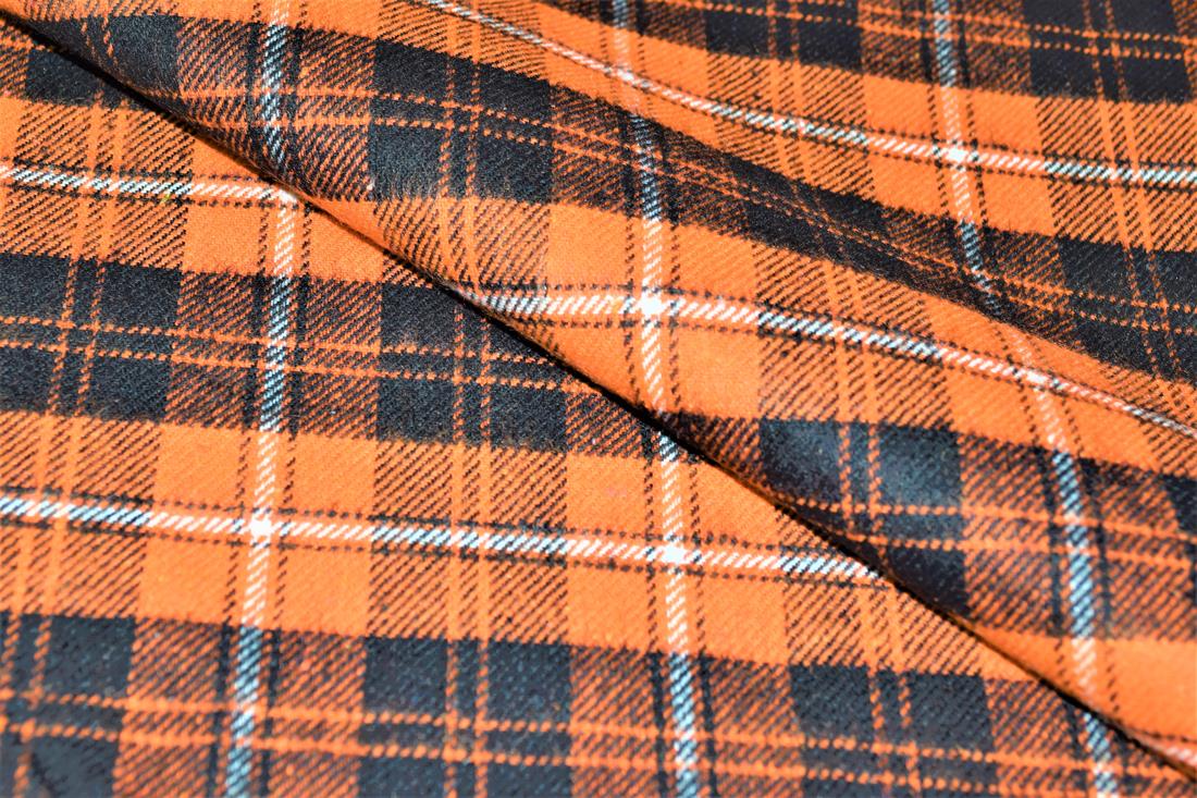 Orange & Black Tartans