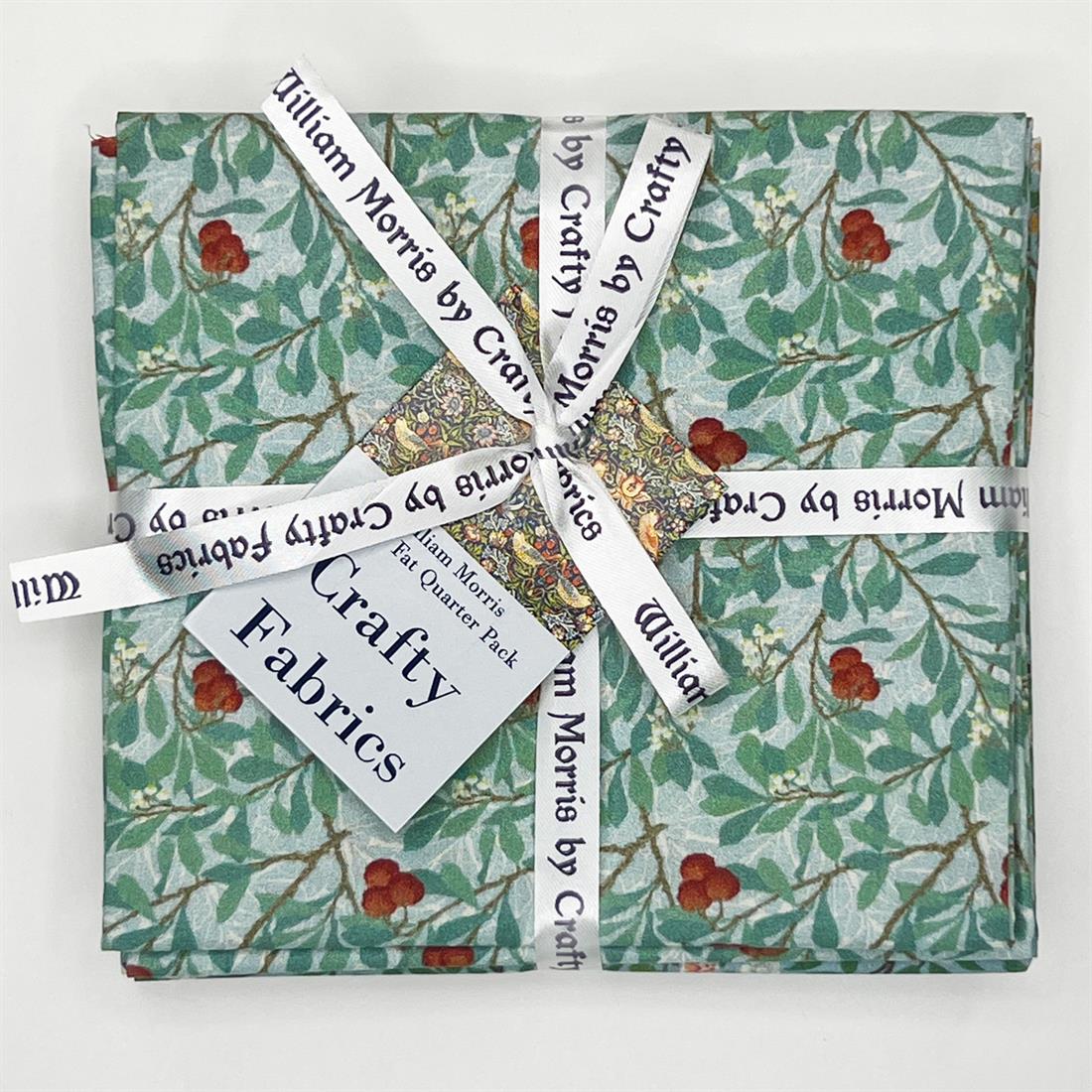 Multicolour Printed Cotton William Morris Fat Quarter Bundle