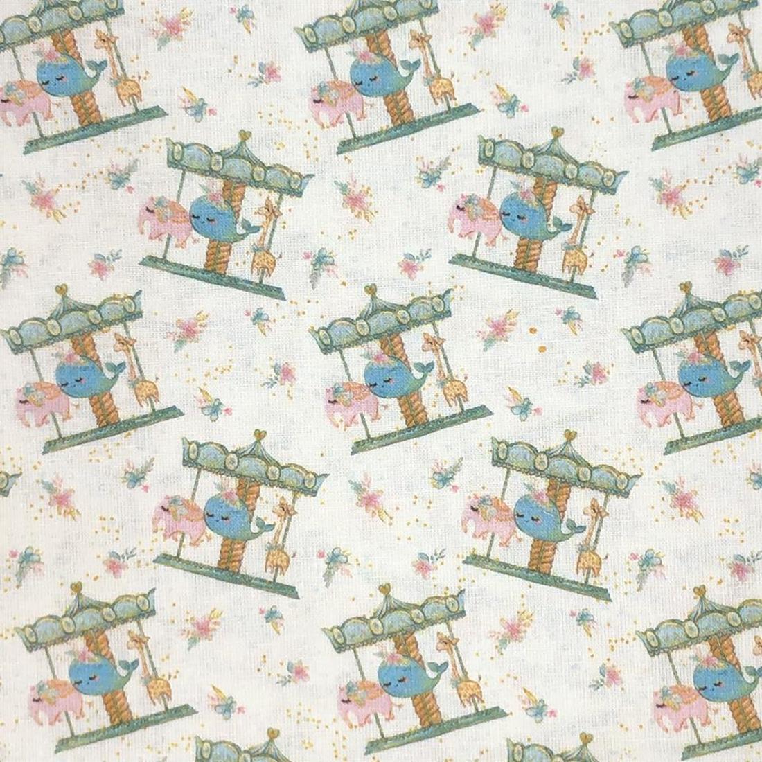 Multicolour Cotton Single Fat Quarter - Harmony