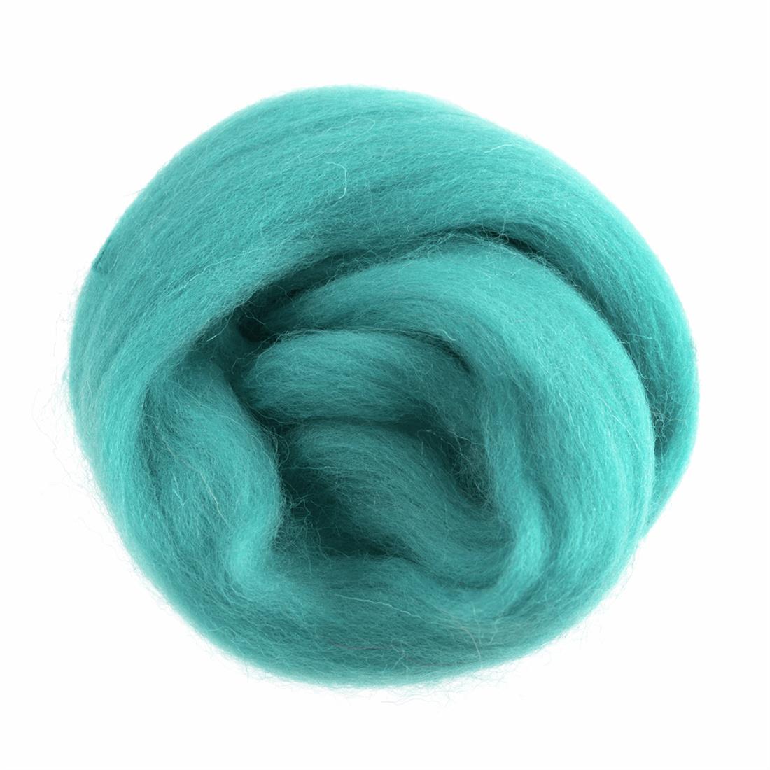 Teal 10g Trimits Natural Wool Roving (Teal)