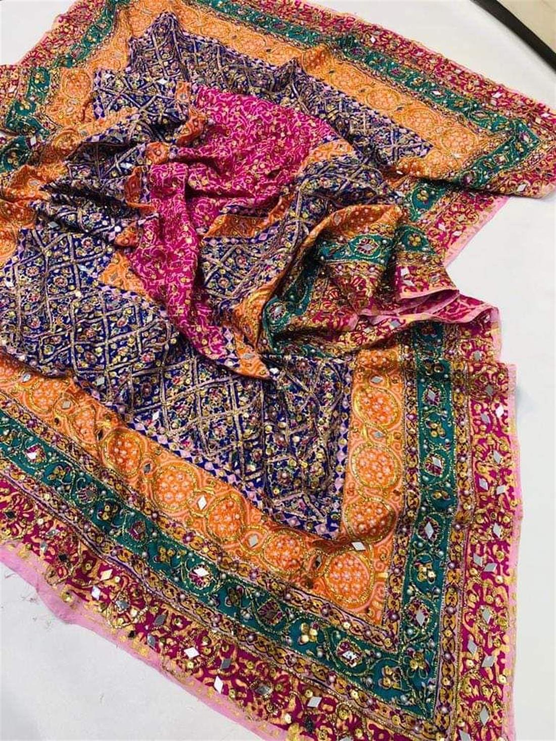 Multicolour Coloured Dupatta