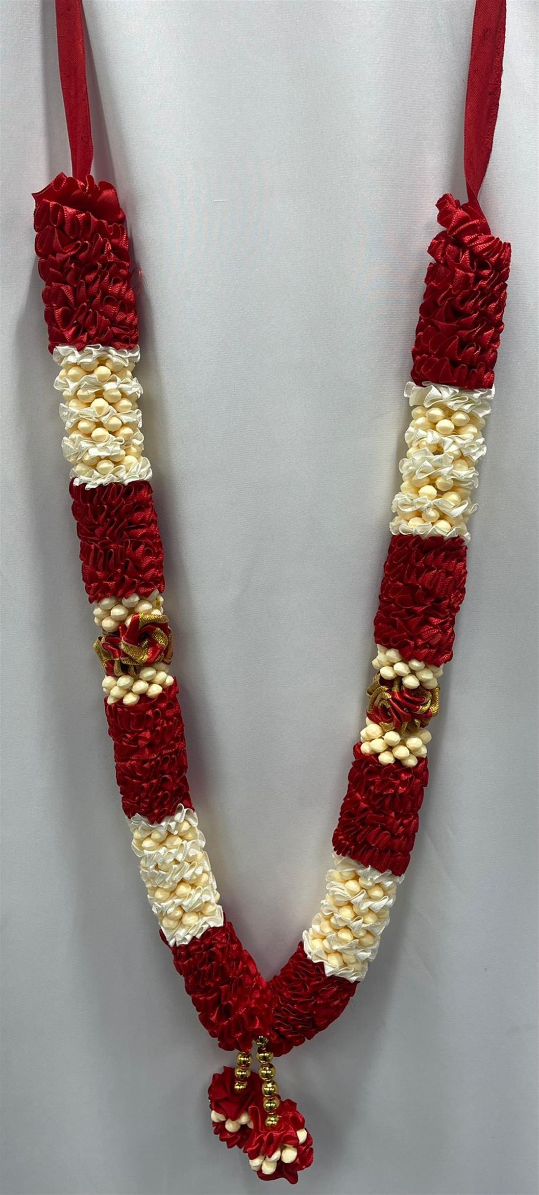 Red & Peach Wedding Mala