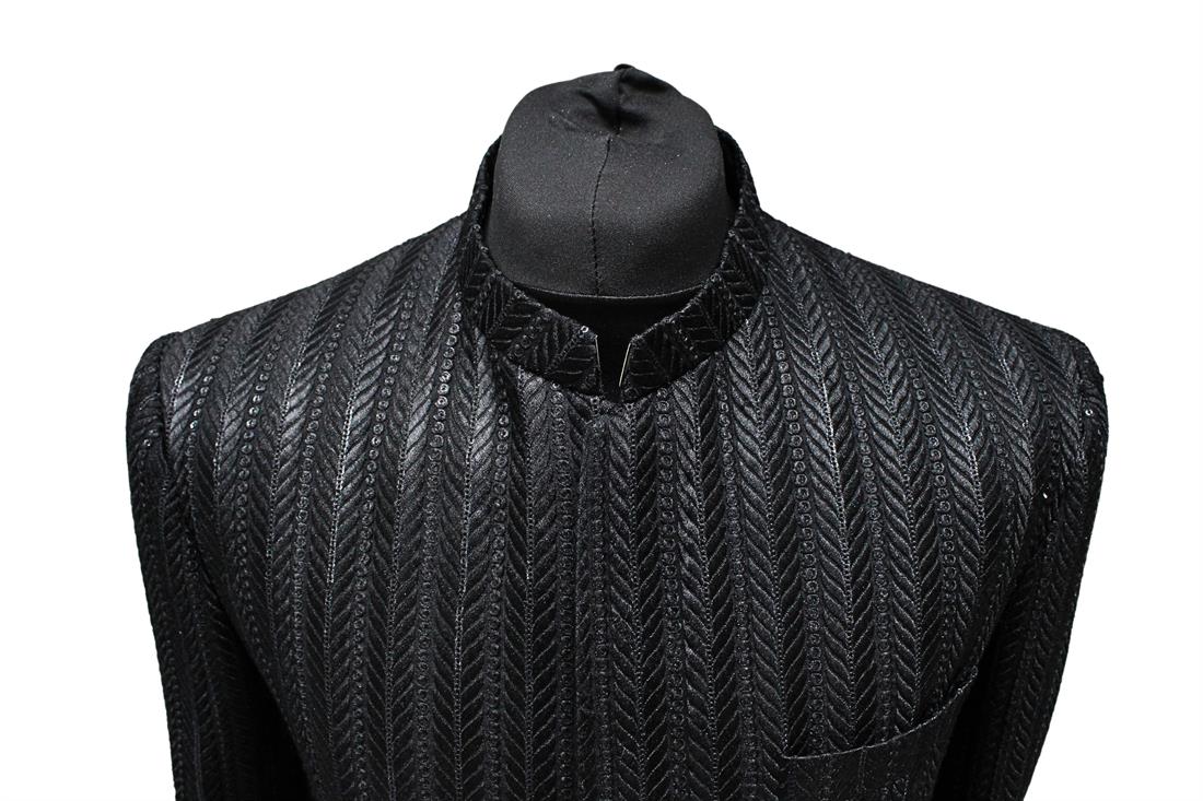 Black Mens Sherwani