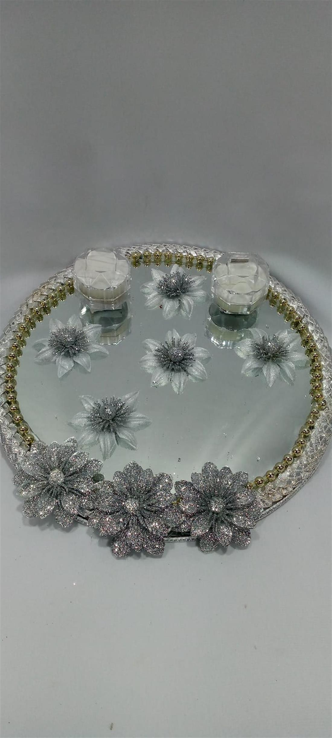 Silver Mehndi Plate