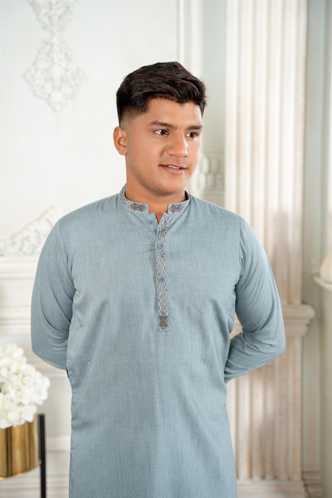 Mint Green Boys Shakwar Kameez