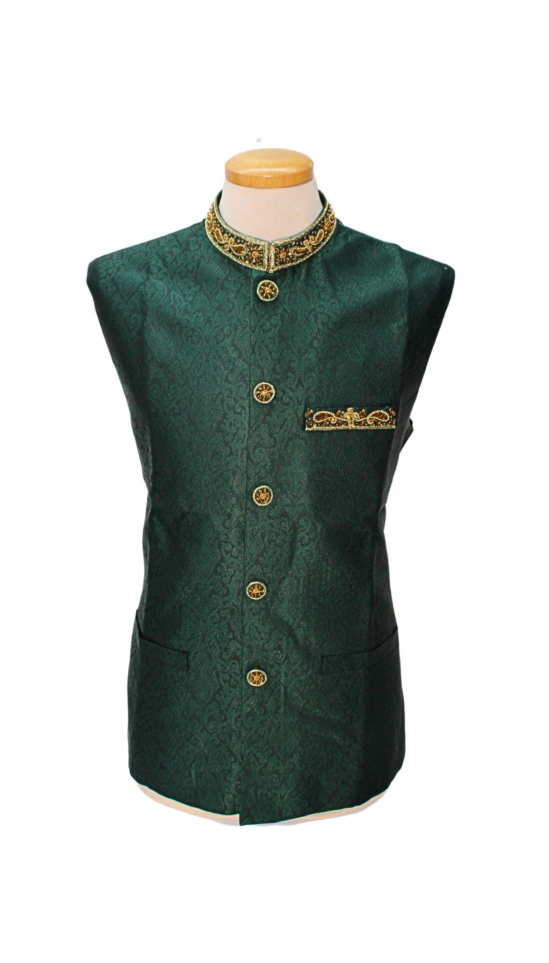 Green Mens Waistcoat
