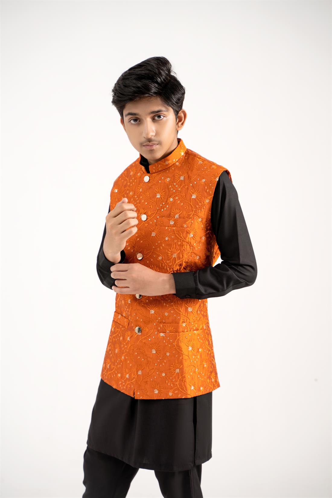 Orange Mens Waistcoat