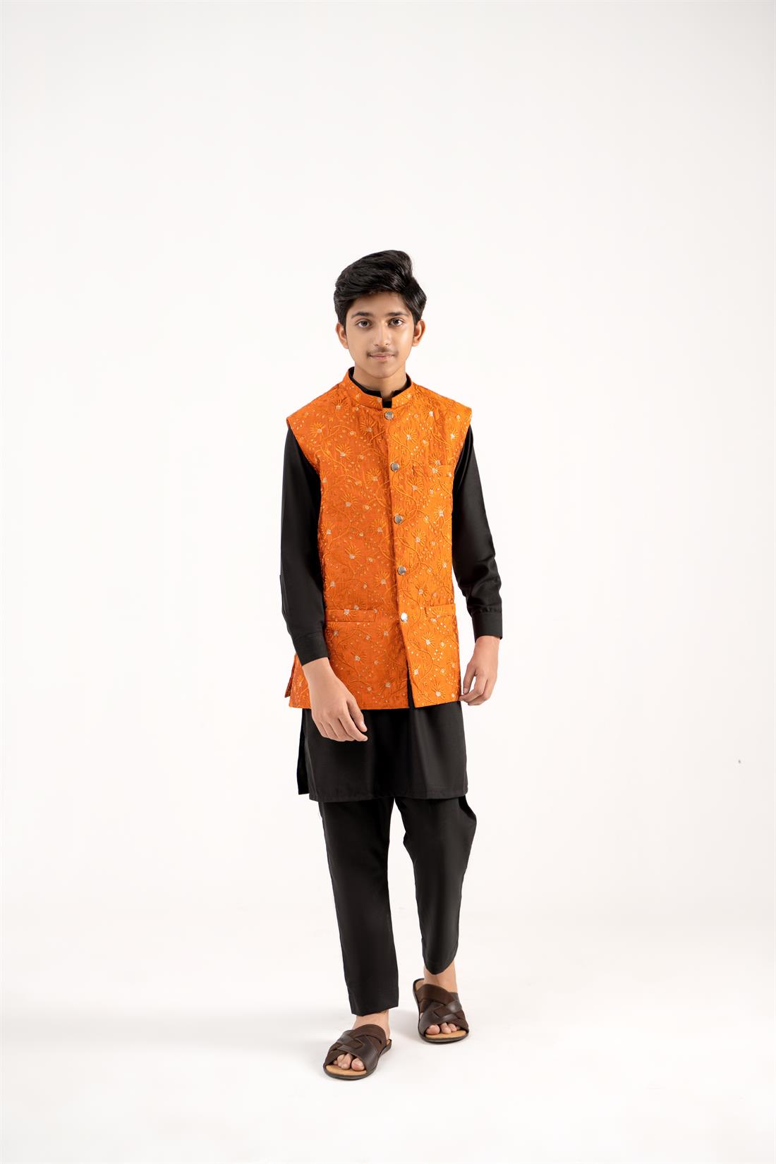 Orange Mens Waistcoat