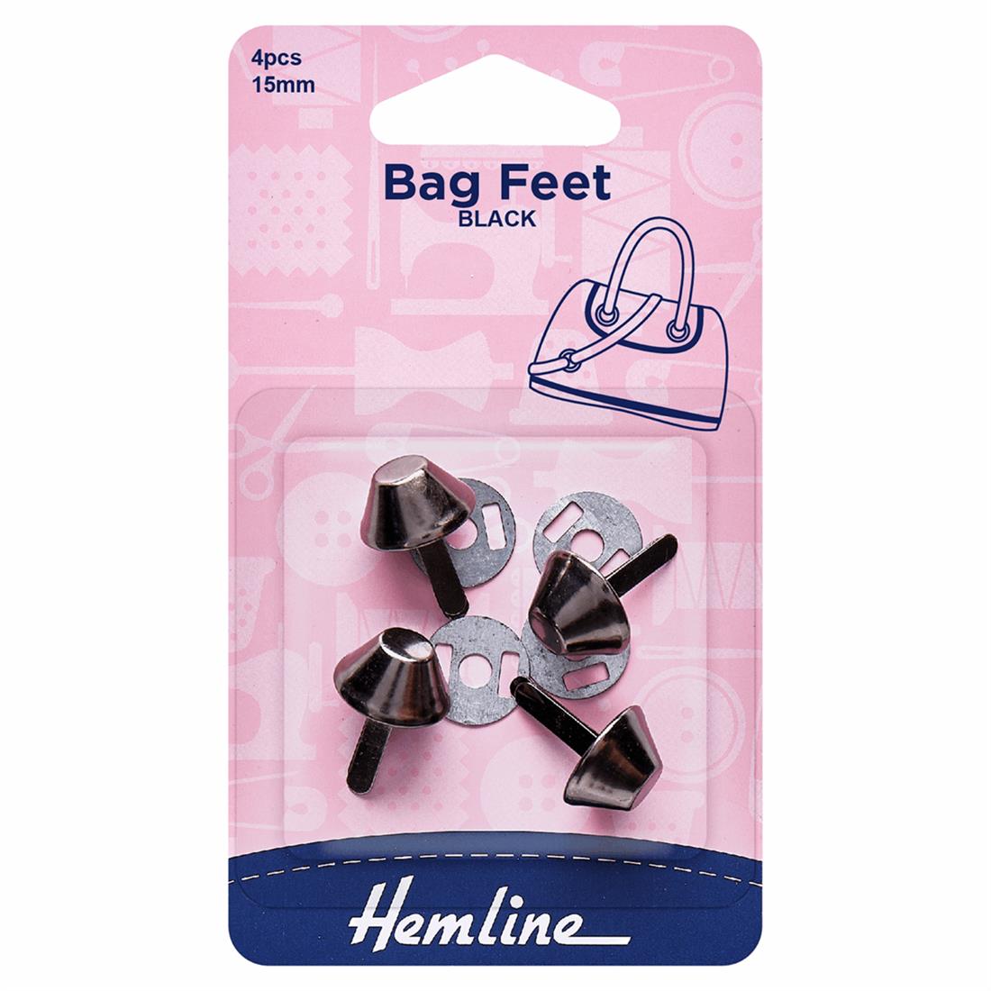 Nickel Black 15mm Bag Feet