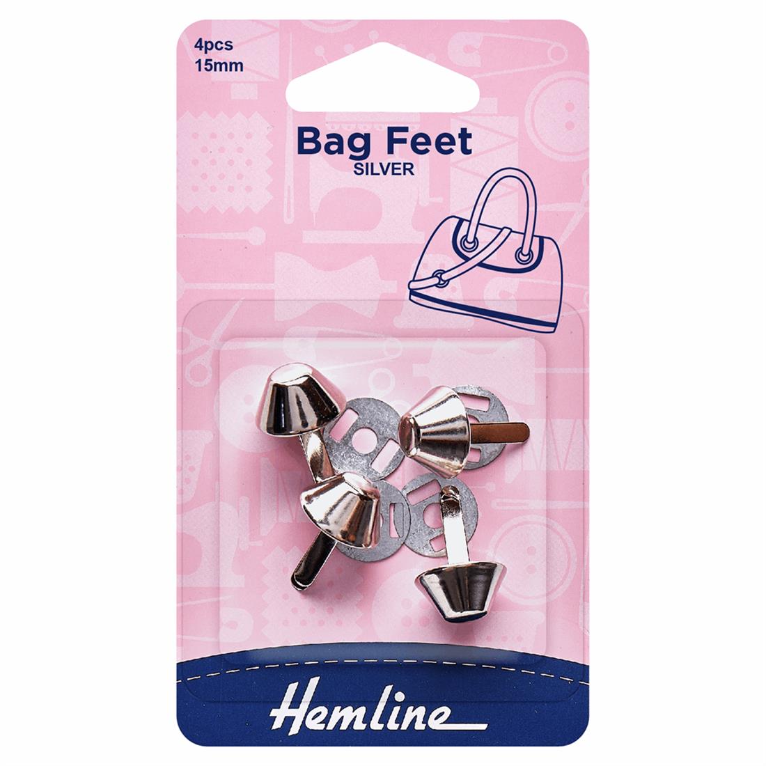 Nickel 15mm Bag Feet