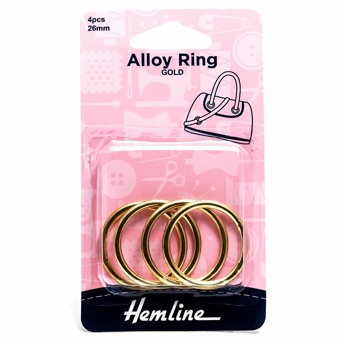 Gold 26mm Alloy Ring