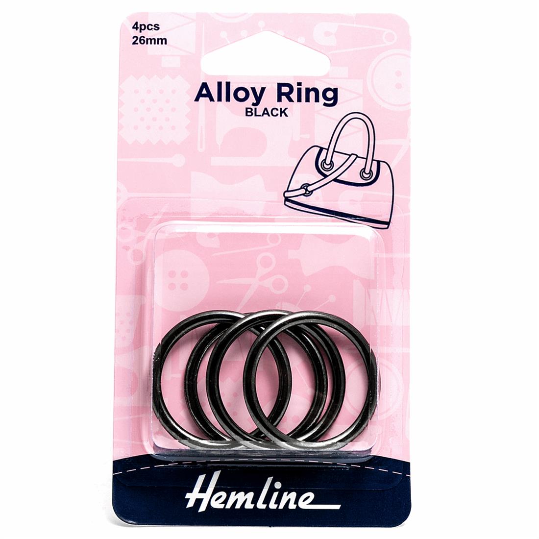 Nickel Black 26mm Alloy Ring
