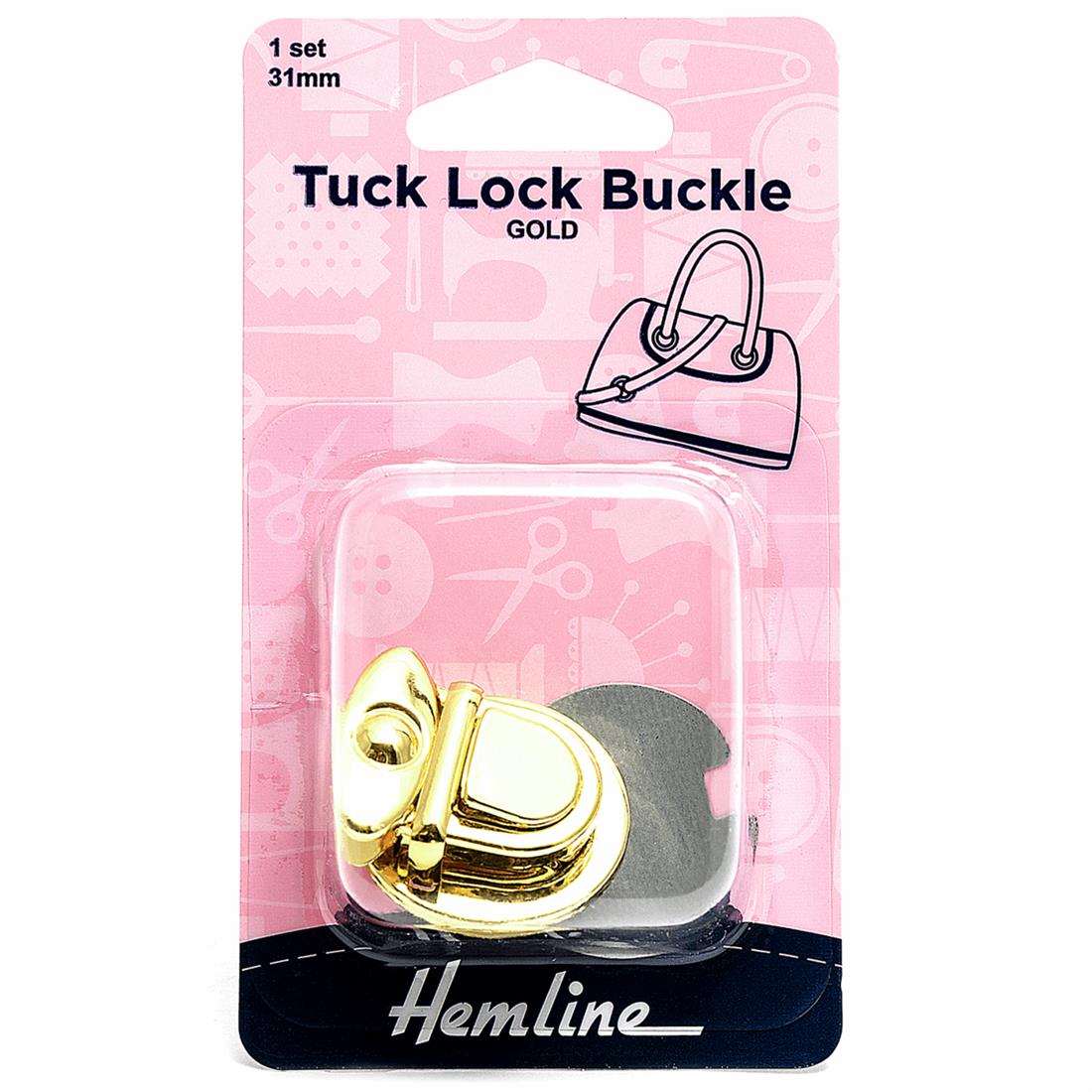 Gold 31mm Tuck Lock Buckle