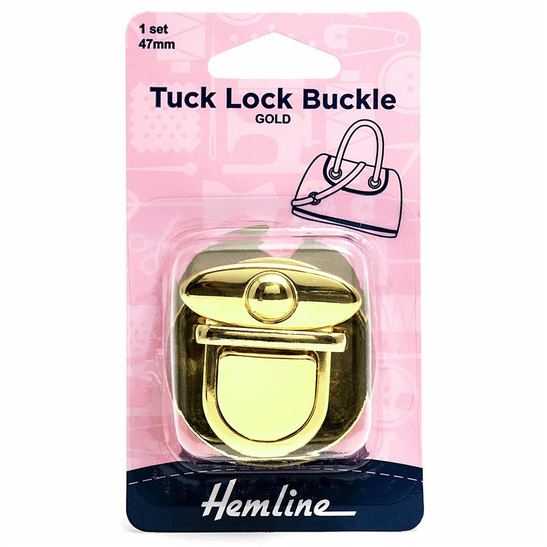 Gold 47mm Tuck Lock Buckle