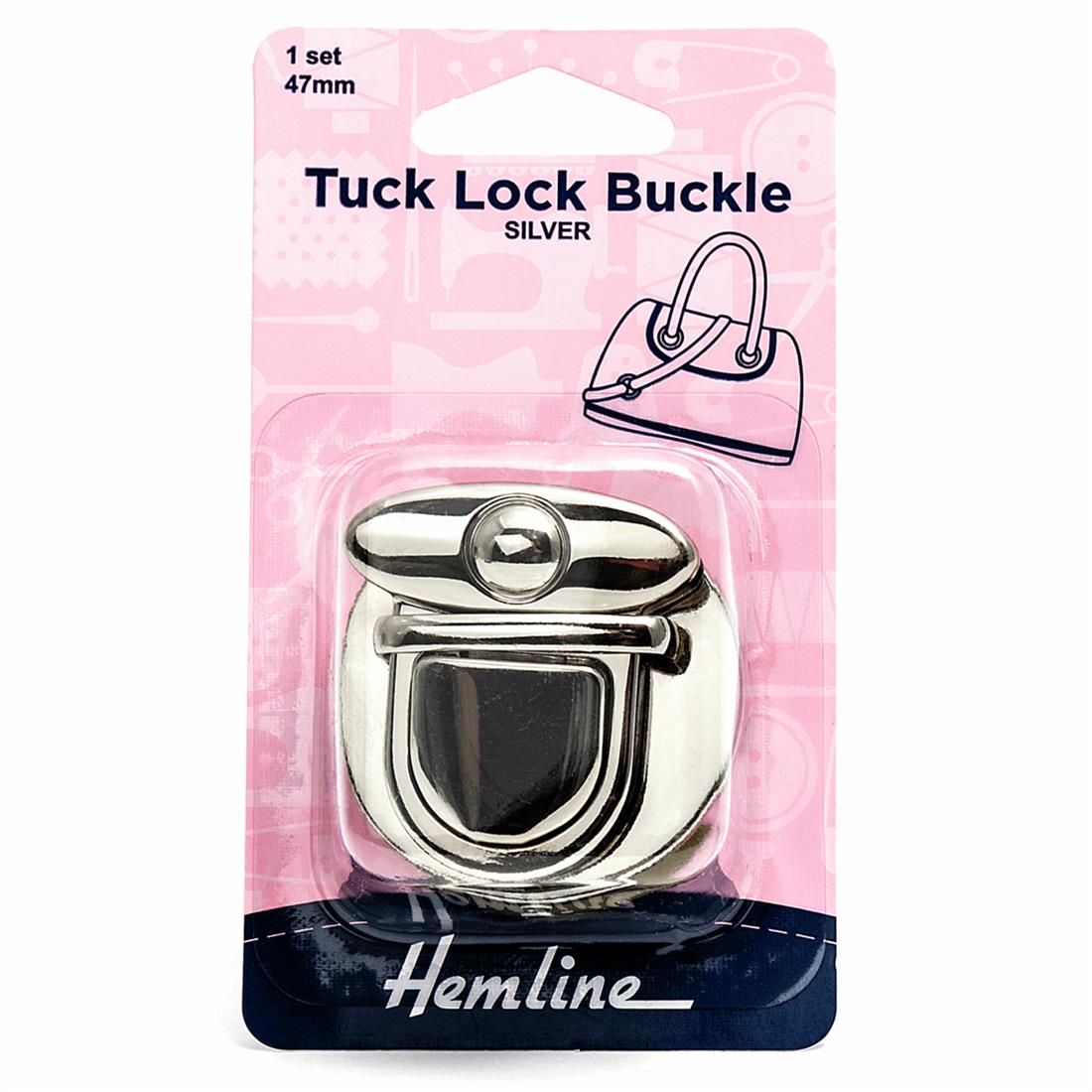 Nickel 47mm Tuck Lock Buckle