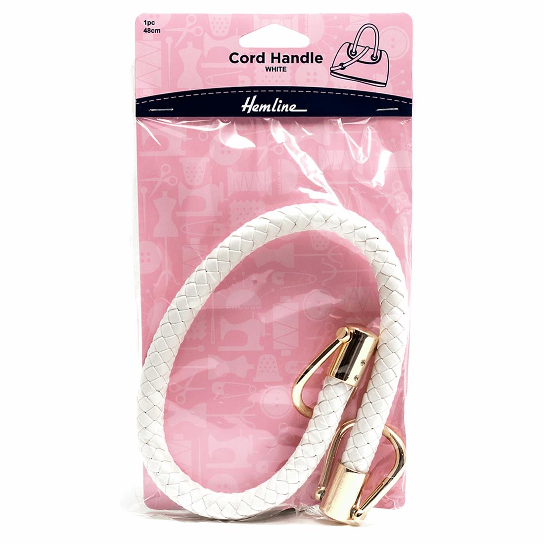 White 48cm Bag Handle Cord