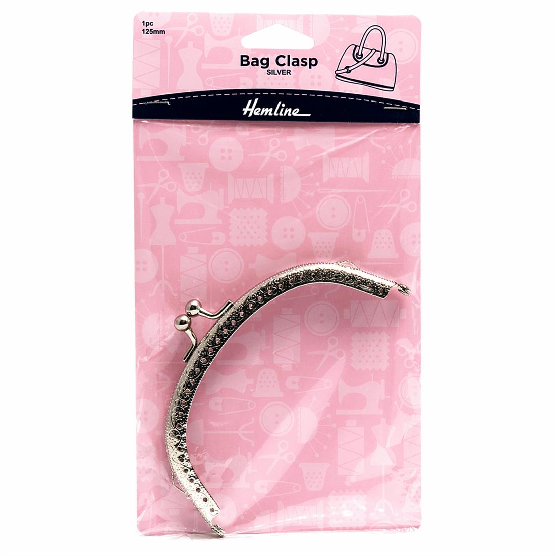 Nickel 125mm Bag Clasp