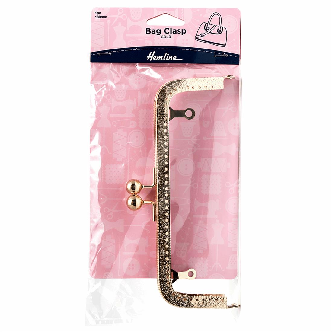 Gold 180mm Bag Clasp