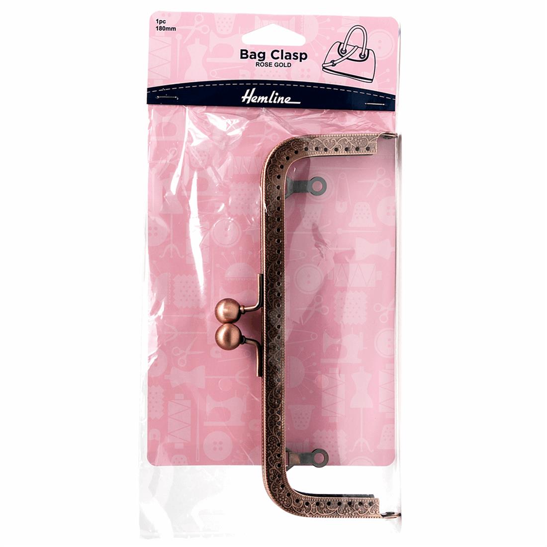 Rose Gold 180mm Bag Clasp