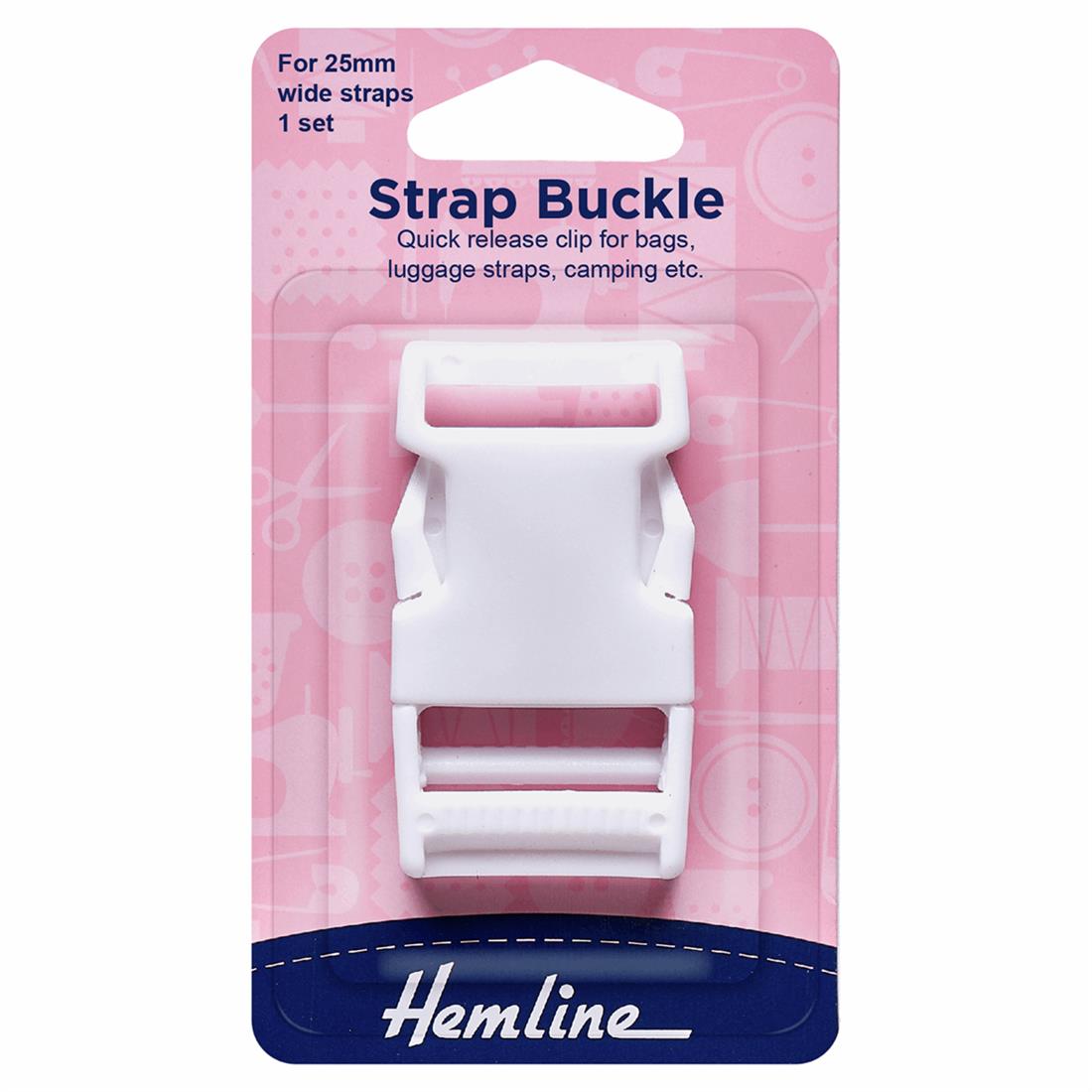 White 25mm Strap Buckle