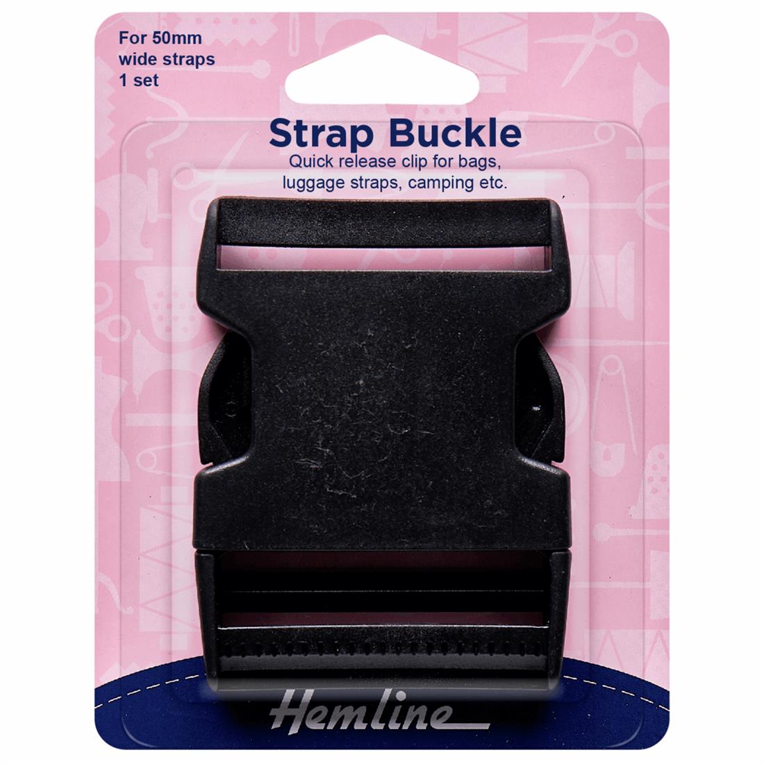 Black 50mm Strap Buckle
