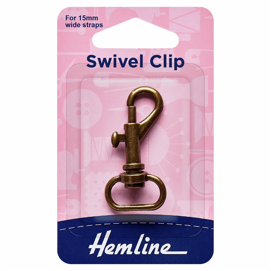 Bronze 15mm Swivel Clip