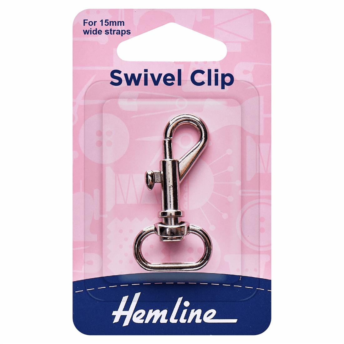 Nickel 15mm Swivel Clip