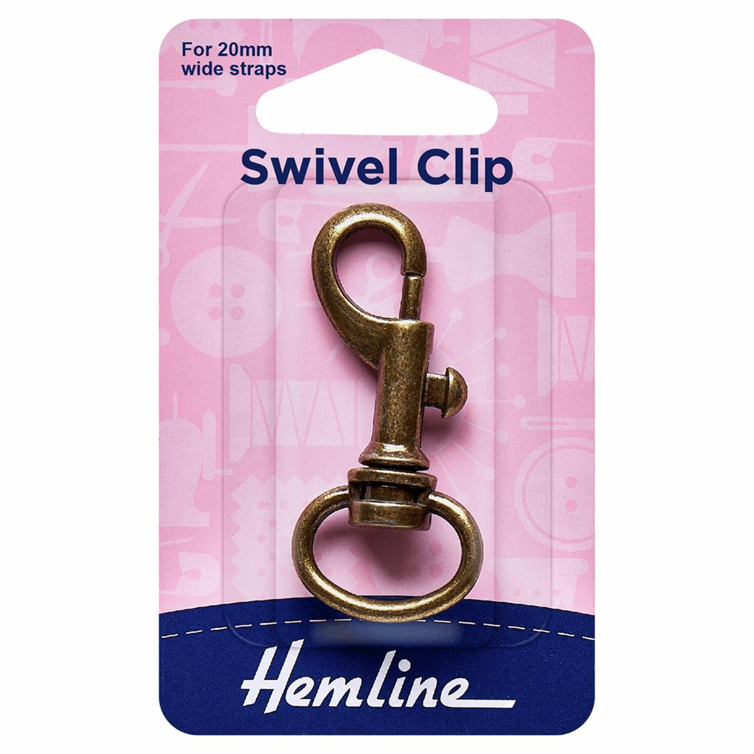 Bronze 20mm Swivel Clip