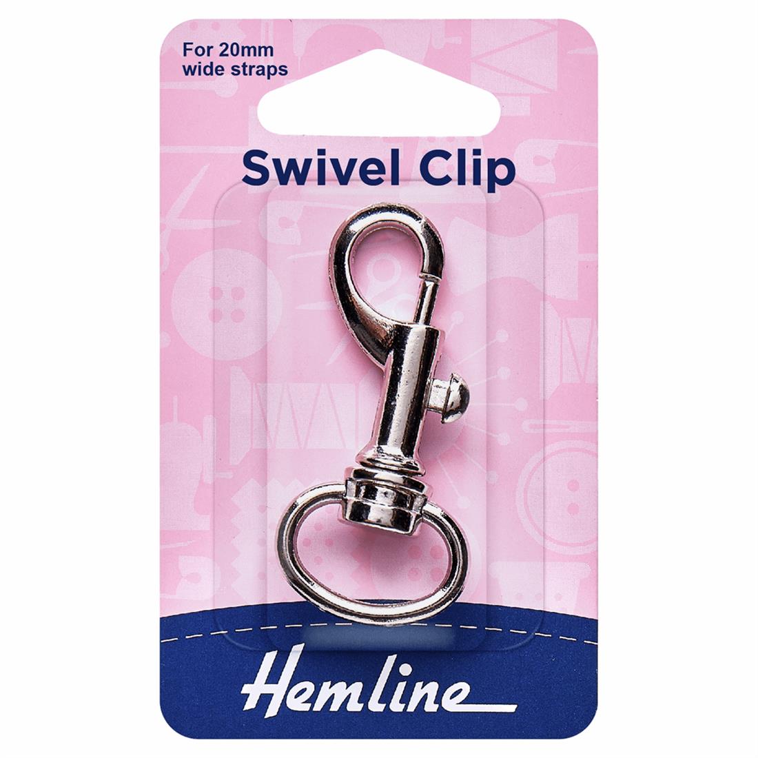 Nickel 20mm Swivel Clip