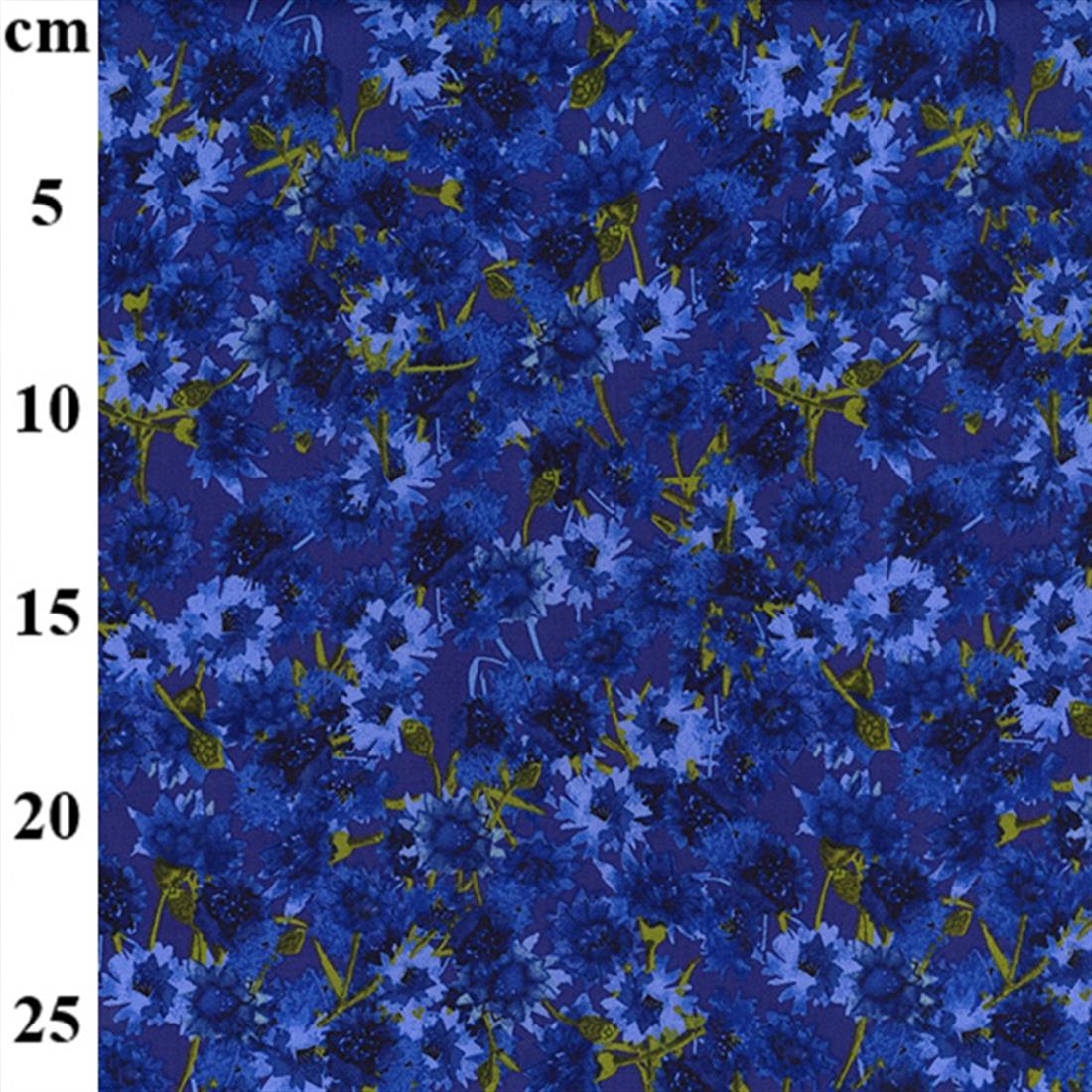 Blue Printed Cotton Fabrics