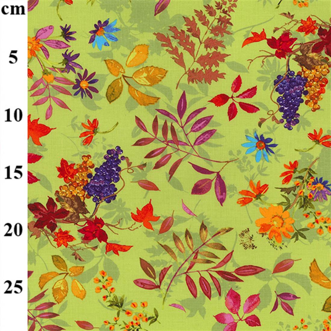 Chartreuse Printed Cotton Fabrics