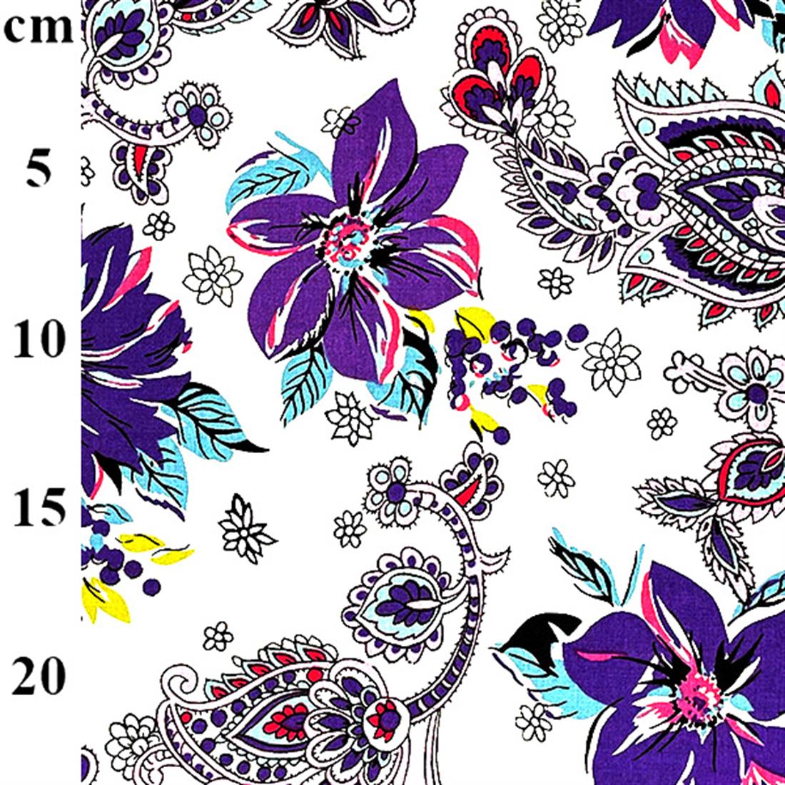Purple Printed Cotton Fabrics