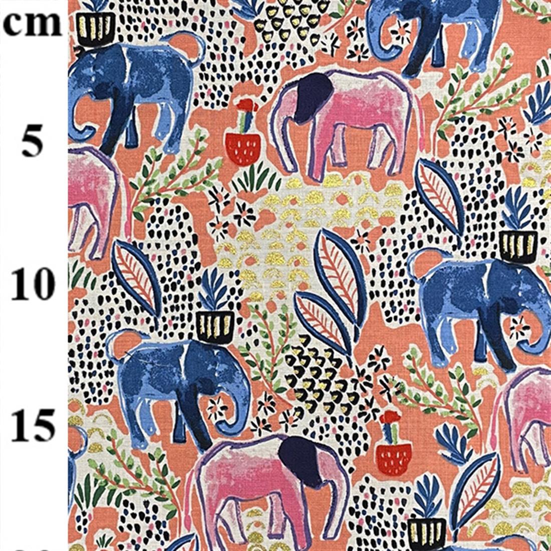 Coral Printed Cotton Fabrics
